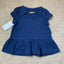 GRG Gold Glitter Stars & Unicorn Navy Blue Baby Girl Top 5102