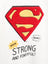 MNG Superman with Strong & Powerful Cream Sweatshirt 14254