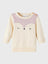 NME IT Embroided Face Cream Sweater 10888