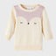 NME IT Embroided Face Cream Sweater 10888