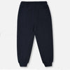 ZR Easy Art Round Pocket Slub Navy Blue Terry Trouser 11218