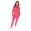 FC Print Dark Pink Fleece Hoodie 13051