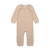 S&F Plain Beige Knitted Romper 10911