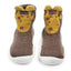 CN Fashion Giraffe Brown Silicon Grip Sole Socks 13628