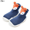 CN fashion Fox Blue Silicon Grip Sole Socks 13627