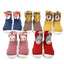 CN fashion Fox Blue Silicon Grip Sole Socks 13627