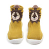 CN fashion Lion Mustard Silicon Grip Sole Socks 13630