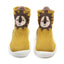CN fashion Lion Mustard Silicon Grip Sole Socks 13630