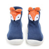 CN fashion Fox Blue Silicon Grip Sole Socks 13627