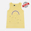 OK Rainbow Printed Light Yellow Tank Top 4787