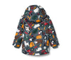 TG All Over Animal farm Print Ocean Hooded Puffer Jacket 13596
