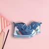RT Rainbow Unicorn Print Shimmering Denim Shoes 11769