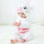 Unicorn Style Fur Warm White Romper 11907