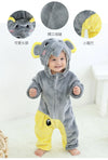 Elephant Style Furr Warm Grey Romper 11909