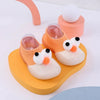 CN Eyes Style Orange Silicon Bottom Socks Shoes 12576