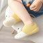 CN Eyes Style Pale Yellow Silicon Bottom Socks Shoes 12572