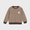 SSB Bear Badge Skin & Brown Stripes Fleece SweatShirt 14225