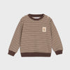 SSB Bear Badge Skin & Brown Stripes Fleece SweatShirt 14225
