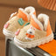 JSN Run Fast Rabbit Beige With Orange Soft Warm Shoes 12630