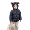 CN Black Gold Style Warm Black Puffer Jacket 13415