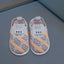 DDTU ZigZag Design Comfortable Grey Baby Shoes 11815