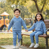FC Powerful Family Kangroo Pocket Style Fleece Hoodie And Trouser Sky Blue Tracksuit 14702