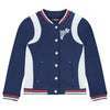 Orch Girls Mock Neck Blue Cotton Jacket 461