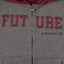 PRI Future Emb Grey With Maroon Hoodie 386