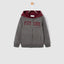 PRI Future Emb Grey With Maroon Hoodie 386