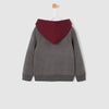 PRI Future Emb Grey With Maroon Hoodie 386