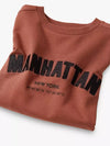 ZR Manhattan Aplic Brick Red Sweatshirt 9775