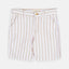 MNG White & Brown Stripe Cotton Shorts 4478