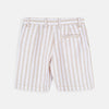 MNG White & Brown Stripe Cotton Shorts 4478