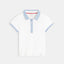 OB Contrast Collar White Sleek Polo 4701