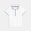 OB Contrast Collar White Sleek Polo 4701
