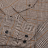 GT Thin Check Double Pocket Brown Warm Casual Shirt 10517