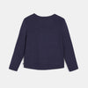 OKD Glitter Cherries Heart Navy Blue Full Sleeves Top 10866