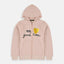 B.X We Love Good Times Light Pink Zipper Hoodie 3431