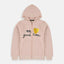 B.X We Love Good Times Light Pink Zipper Hoodie 3431