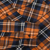 GT Blue Check Mustard Flannel Warm Casual Shirt 10514