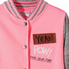 L&S Yeah Pow Pink Mock Neck 663