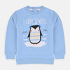 B.X I Love Winter Penguin Sky Blue Sweatshirt 3442