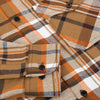 GT Brown & White Check Brown Flannel Warm Casual Shirt 10515