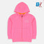 B.X Unicorn Are Real Pink Zipper Hoodie 8231