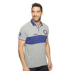 US Polo Assn. Grey Polo with Blue Collar
