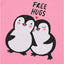 B.X Free Hugs Penguin Pink Body Suit 4242
