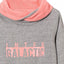 L&S Highneck Inter Galactic Grey and Pink Sweatshirt
