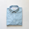 TRG Tailored Fit Casual Shirt Blue & Green Check