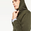 ZR Man Green Zipper with Hood 418