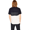 ZR Man Jacquard Texture Navy Blue T Shirt